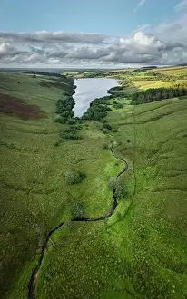 The Cray Reservoir in the Brecon Beacons National Park originally built to supply water to the city of Swansea in South