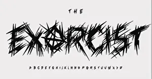 Spiky Prints: Crazy jagged alphabet, wall scratched letters