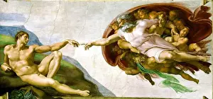 Michelangelo Prints: The Creation of Adam by Michelangelo