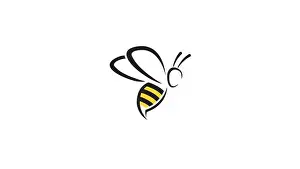 Creative Bee Insect Abstract Logo