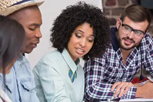 Brainstorm Prints: Creative business team in meeting
