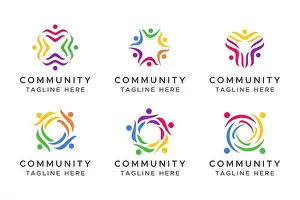 Solidarity Prints: Creative Diversity Colorful Sign Symbol