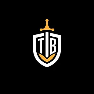 Gamer Prints: Creative letter TB logo gaming esport with shield vector graphic