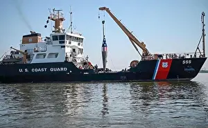 Coast Guard Prints: The crew of the Coast Guard Cutter James Rankin