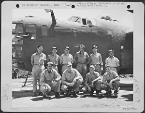 Pose Prints: Crew members of a Consolidated B-24 of the 530th Bomb Squadron