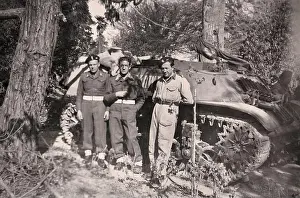 Polish Army Prints: A crew of a Polish army light tank