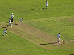 Cricket Prints: Cricket match, Bude, Cornwall, UK