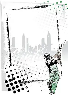 Throw Prints: cricket poster background