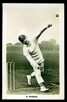 Advertising Prints: Cricketer, Wilfred Rhodes - Vintage Tradecard