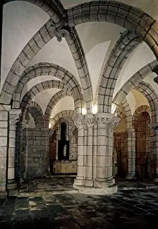 Galicia Prints: CRIPTA ROMANICA DE LA CATEDRAL DE SANTIAGO DE COMPOSTELA - SIGLO XII