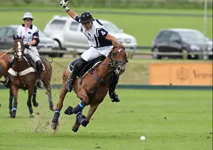 Pony Prints: Cristian Laprida of Twelve oaks plays in the 2013 Veuve Clicquot Polo Gold cup