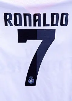Real Madrid Prints: CRISTIANO RONALDO FOOTBALL SHIRT