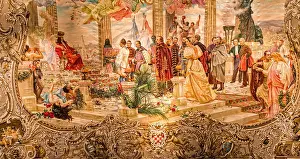 Curtain Prints: Croatian national revival painting