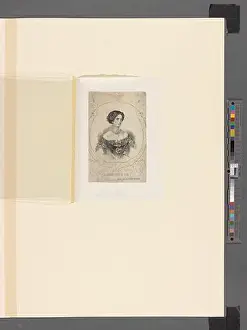 Oliva Prints: Cropped. Pepita depicted half length to right