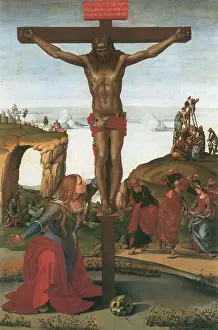 Bible Nt Prints: The Crucifixion with Mary Magdalene