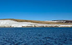 White Glacier Prints: cruising through the wonderful Arctic along glacier between Nordaustlandet and Spitsbergen