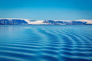 White Glacier Prints: cruising through the wonderful Arctic along glacier between Nordaustlandet and Spitsbergen