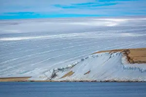 White Glacier Prints: cruising through the wonderful Arctic along glacier between Nordaustlandet and Spitsbergen