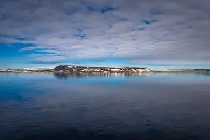 White Glacier Prints: cruising through the wonderful Arctic along glacier between Nordaustlandet and Spitsbergen