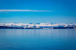 White Clouds Prints: cruising through the wonderful Arctic along glacier between Nordaustlandet and Spitsbergen
