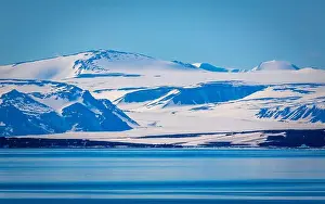 White Clouds Prints: cruising through the wonderful Arctic along glacier between Nordaustlandet and Spitsbergen