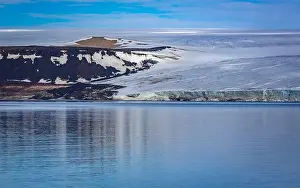 White Clouds Prints: cruising through the wonderful Arctic along glacier between Nordaustlandet and Spitsbergen