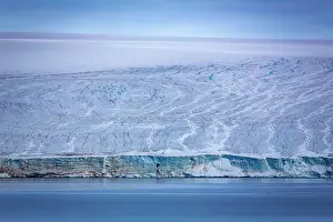 White Clouds Prints: cruising through the wonderful Arctic along glacier between Nordaustlandet and Spitsbergen