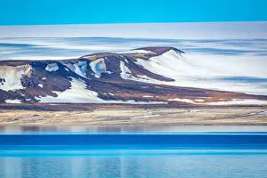 White Clouds Prints: cruising through the wonderful Arctic along glacier between Nordaustlandet and Spitsbergen
