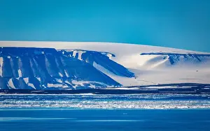 White Clouds Prints: cruising through the wonderful Arctic along glacier between Nordaustlandet and Spitsbergen