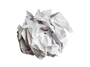 Clipped Prints: Crumpled paper ball