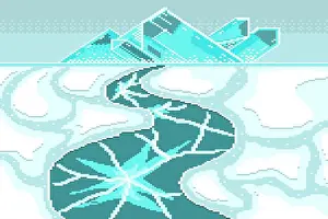 Floe Prints: Crystal and frost fractures with textures cracked floor in ice world aesthetics