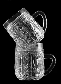 Fragility Prints: two crystal glass