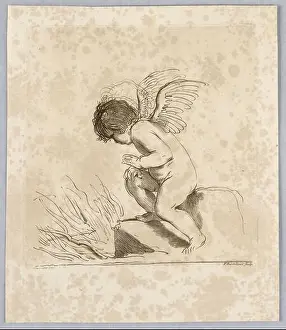 Flames Prints: Cupid with a Dart, Francesco Bartolozzi
