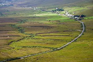 Turf Prints: Curve in the road, at Dooega, Achill Island, County Mayo, Ireland