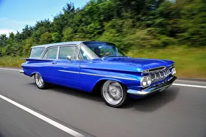 Chevy Prints: Customised 1959 Chevrolet Brookwood - classic American 2 door station wagon
