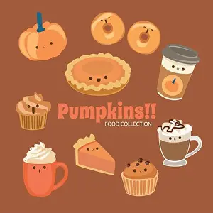 Donuts Prints: Cute Rainbow Food Objects Collection