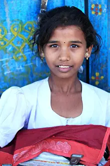 Educated Prints: cute school girl Andhra Pradesh South India