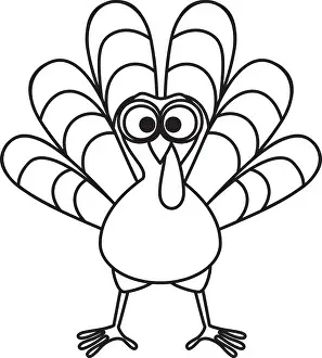 Thankful Prints: cute turkey thanksgiving character