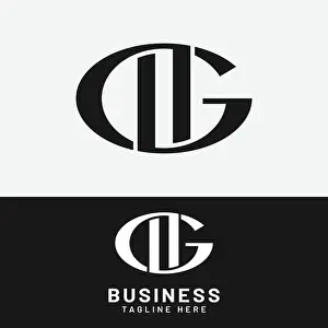 Shop Sign Prints: D G DG GD Letter Monogram Initial Logo Design Template