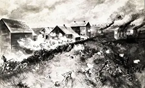 Encampment Prints: Dakota War of 1862, Siege of New Ulm
