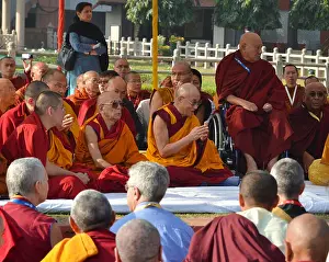 Sits Prints: The Dalai Lama and other high dignitaries such as the Karmapa