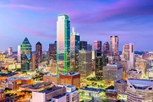 Images Dated 1st September 2017: Dallas, Texas, USA city skyline
