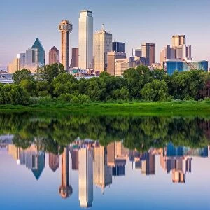 Images Dated 29th August 2017: Dallas, Texas, USA downtown city skyline