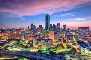 Images Dated 1st September 2017: Dallas, Texas, USA downtown skyline
