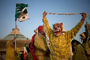 Masks Prints: Dancers from Olinala