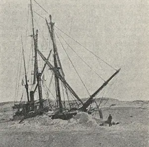 1907 Prints: The Danmark in the Ice, 1907