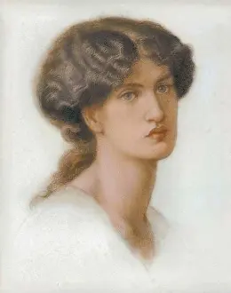 Knowledge Prints: Dante Gabriel Rossetti - Portrait of Jane Morris