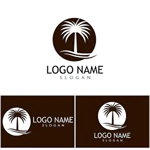 Saudi Prints: Dates tree Logo Template vector symbol design