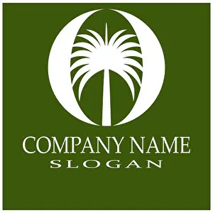 Oasis Prints: Dates tree Logo Template vector symbol nature