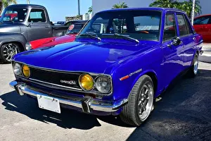 Motor Car Prints: Datsun 1500 vintage car, Mexico, North America